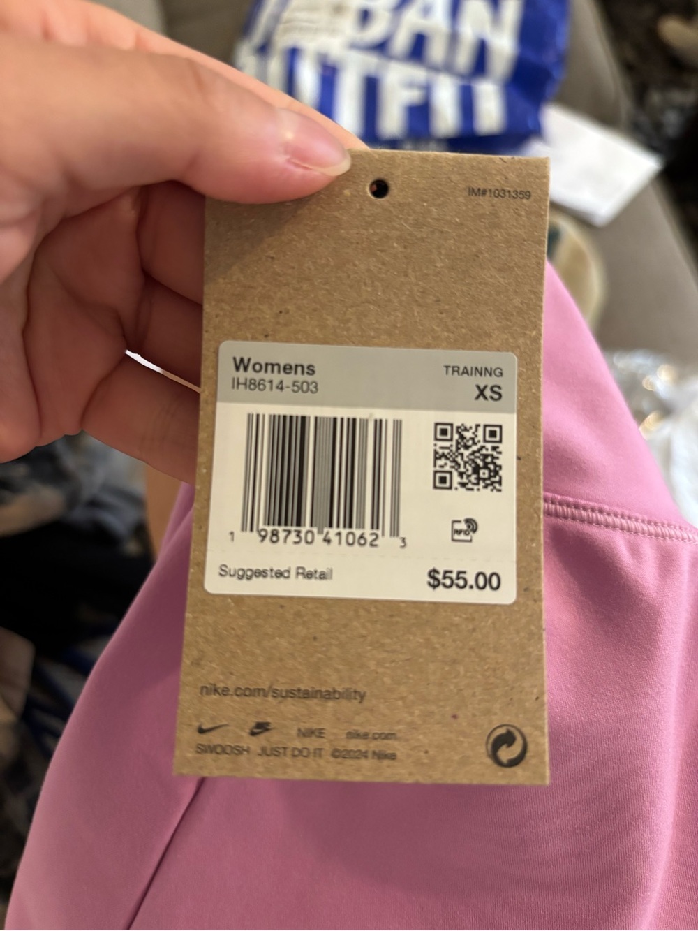NWT Nike One Dri-FIT High Rise Mini Skort in color Magenta - Picture 5 of 5